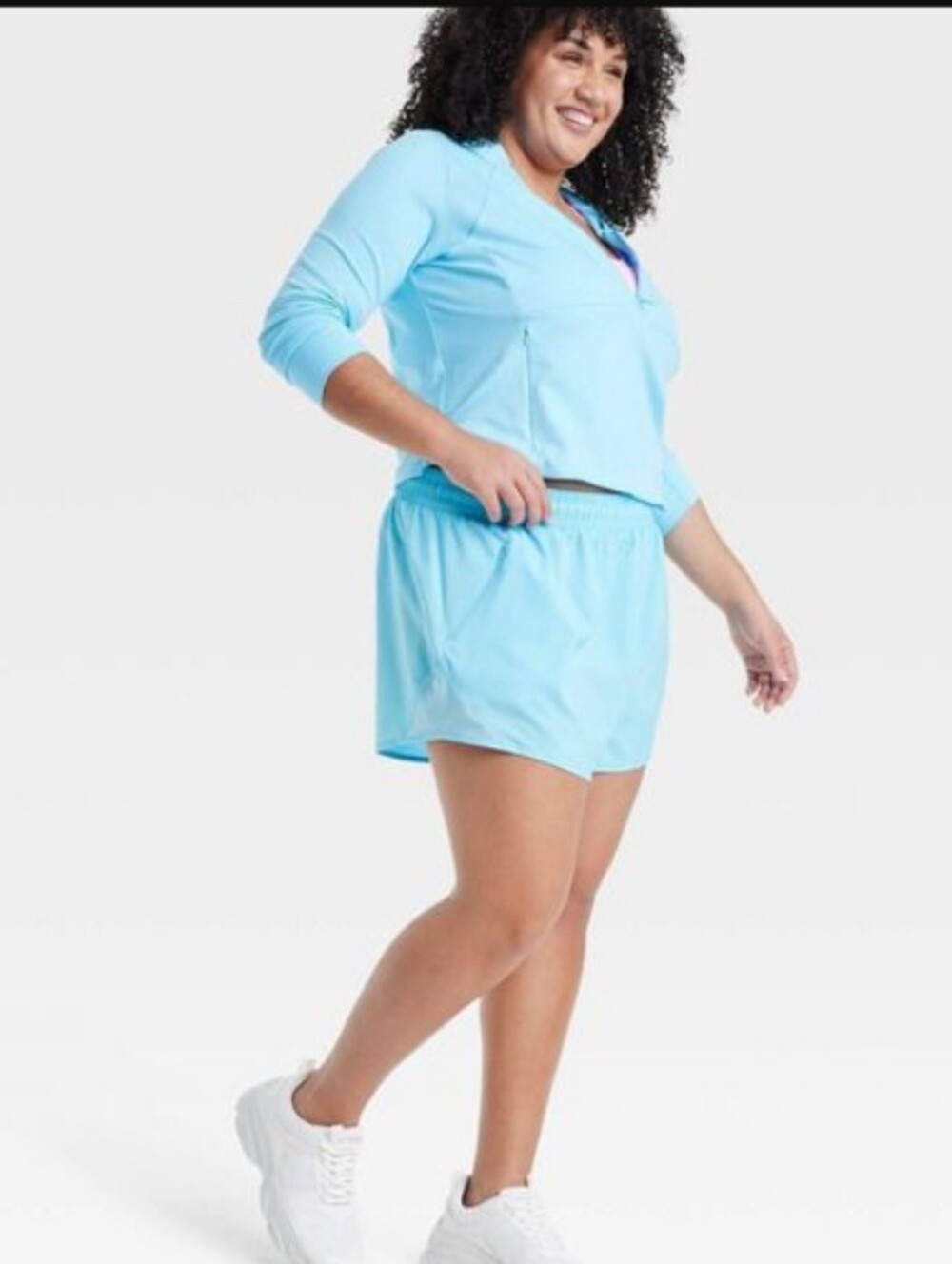 All In Motion-Core Run Shorts Quick Dry (Light Blue 🩵)-XL